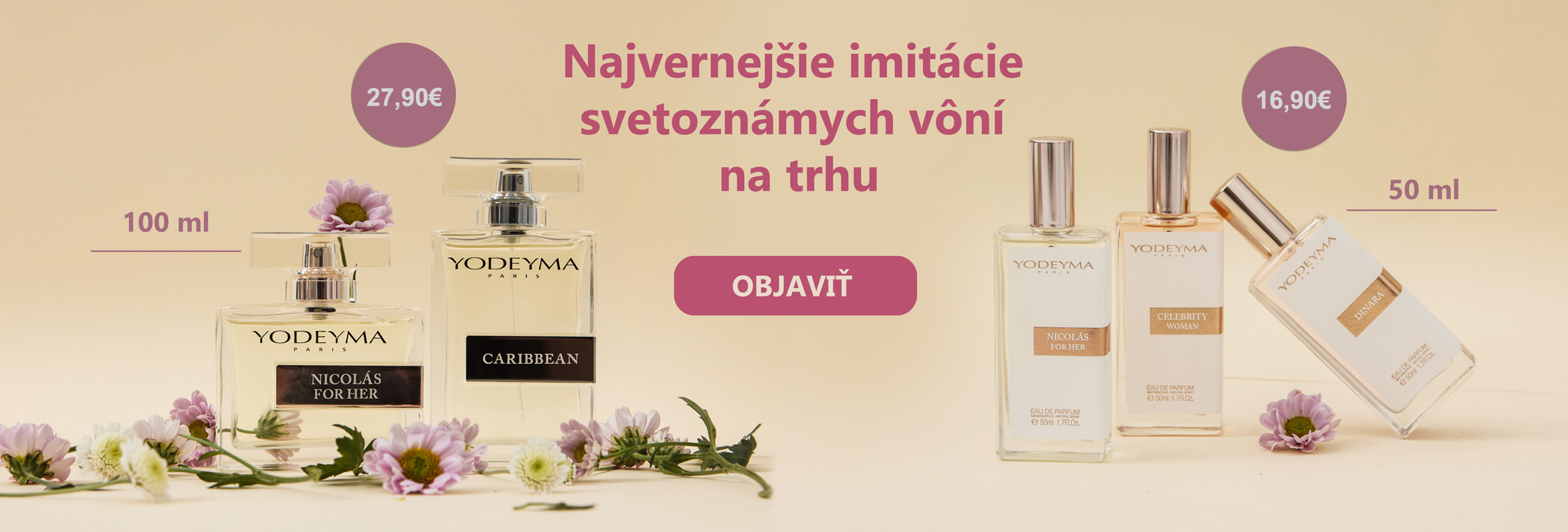 PARFÉMY YODEYMA - najvernejšie imitácie parfémov za skvelé ceny!