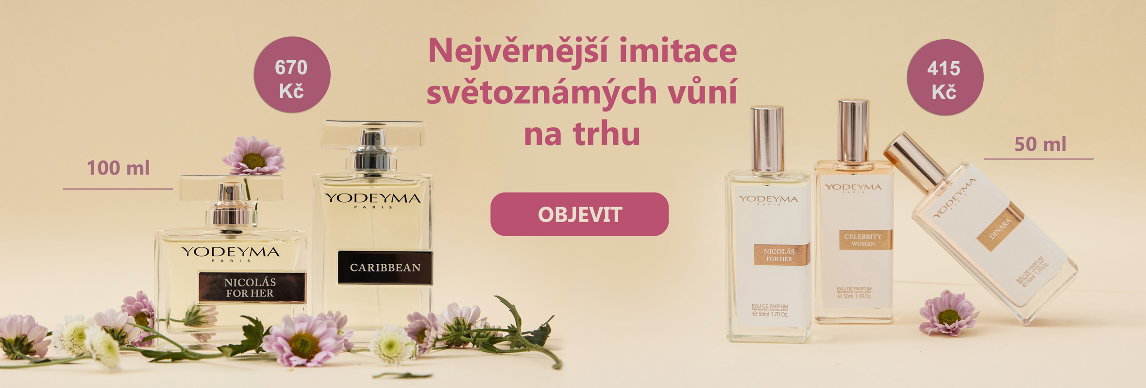 PARFÉMY YODEYMA - nejvěrnější imitace parfémů za skvělé ceny!
