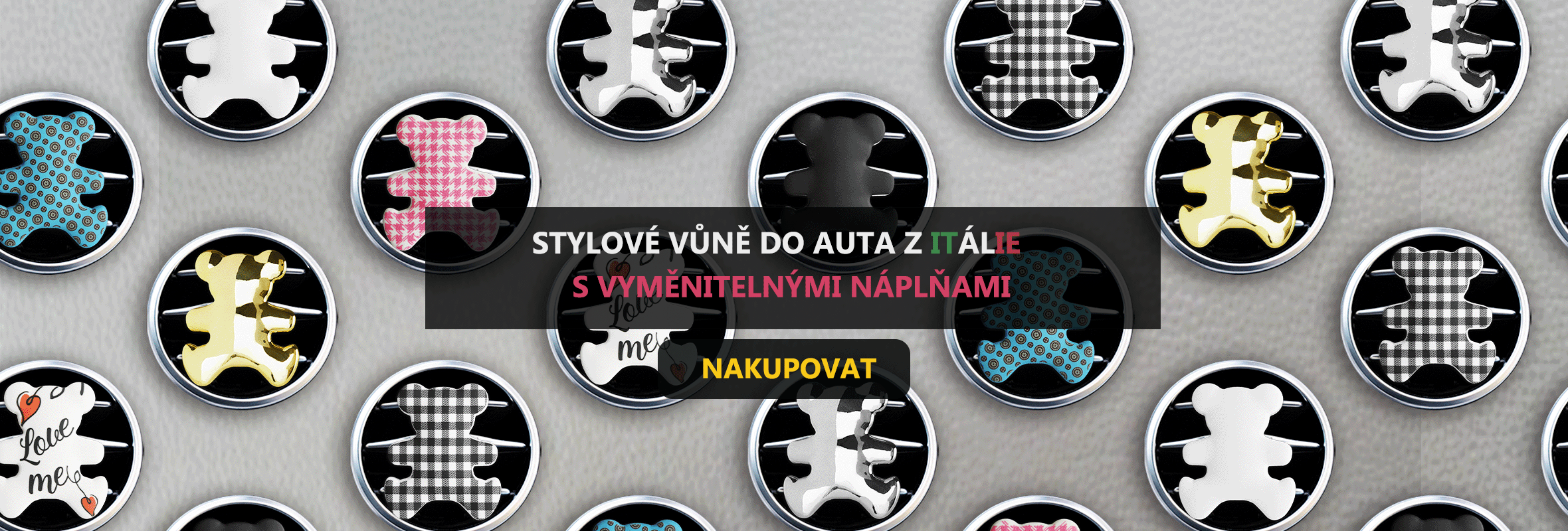 MAMI-Milano - vůně do auta - vyměnitelné náplně, stylové vůně