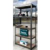 2744 4 salgo polc 1800x900x400 mm lakkozott 5 polc teherbiras 875 kg fekete