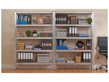 576 3 regal 2000x1000x400 mm kovovy zinkovany 5 policovy nosnost 875 kg