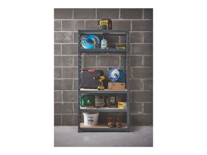 522 4 regal 2000x1000x400 mm lakovany 5 policovy nosnost 875 kg cerny