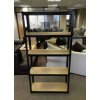 Regál 1800x750x400 mm lakovaný 5-policový, nosnost 875 kg - ČERNÝ