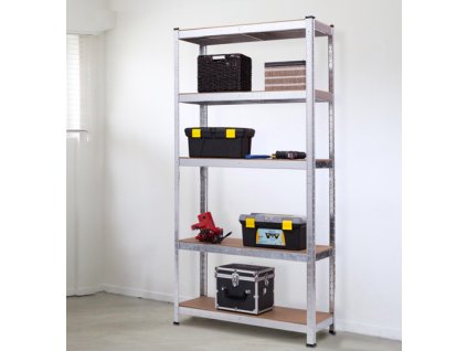 95 regal 1800x900x400 mm zinkovany 5 policovy nosnost 875 kg