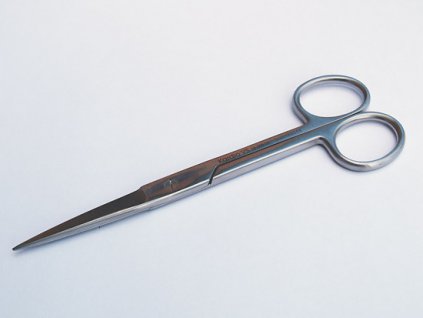 Operačné nožnice rovné, hrotnato - hrotnaté 16,5 cm