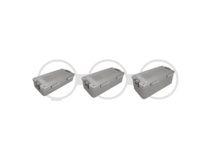 Mini kontajner - perforované veko, 300 x 135 x 40 mm (2 filtre)