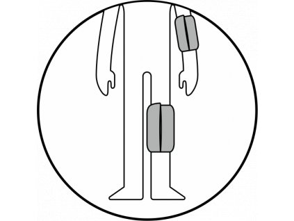 Loket, kolena, lýtka 52-65cm, výška 28cm