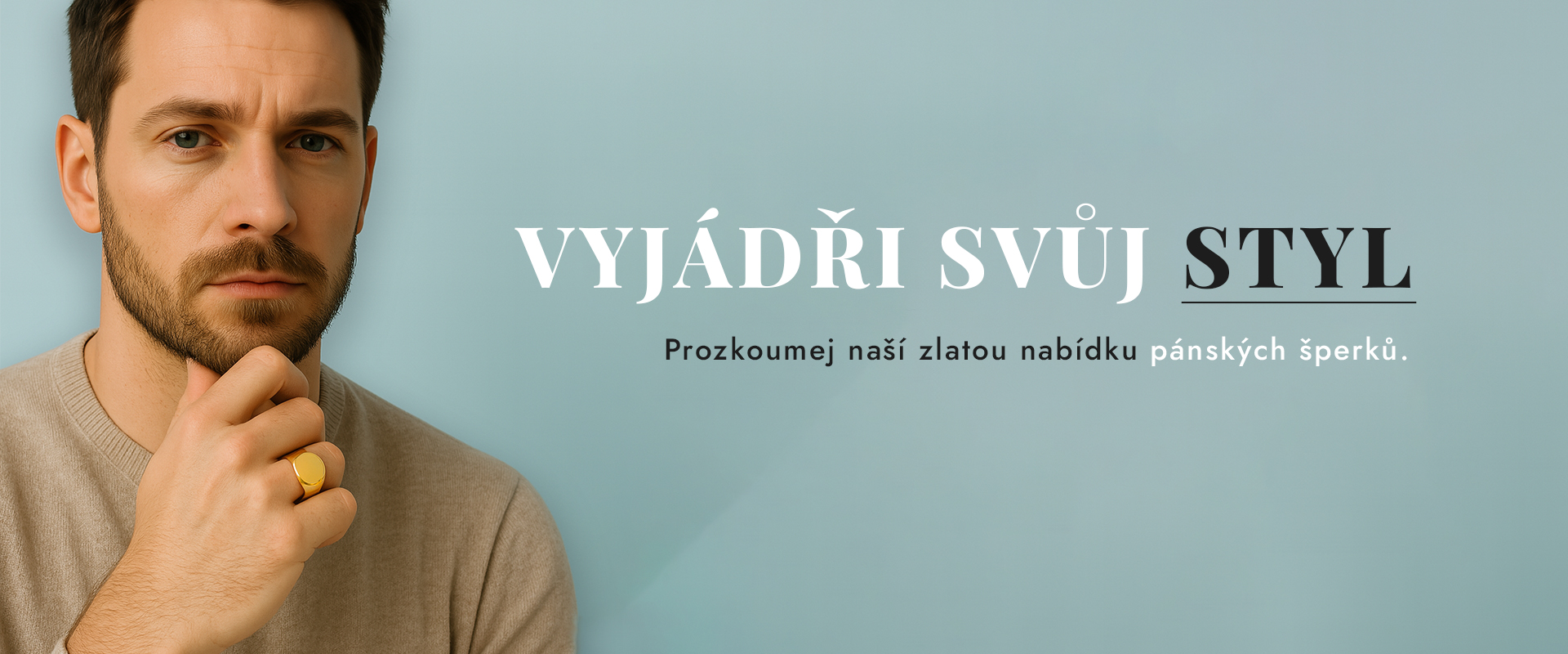 TOP Zlatnictví - Nabídka zlatých pánských šperků