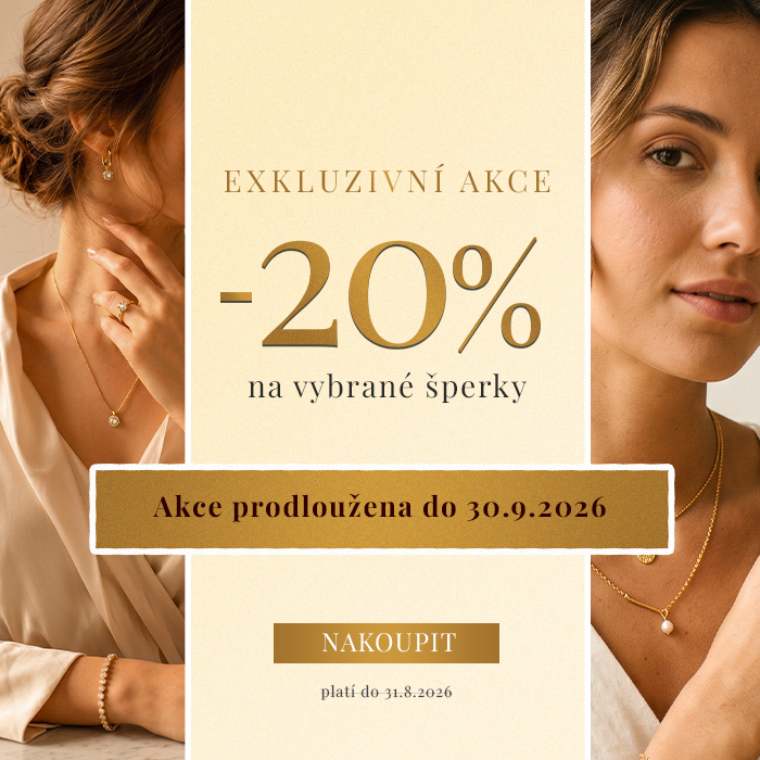 Slevová akce na zlaté šperky 20%