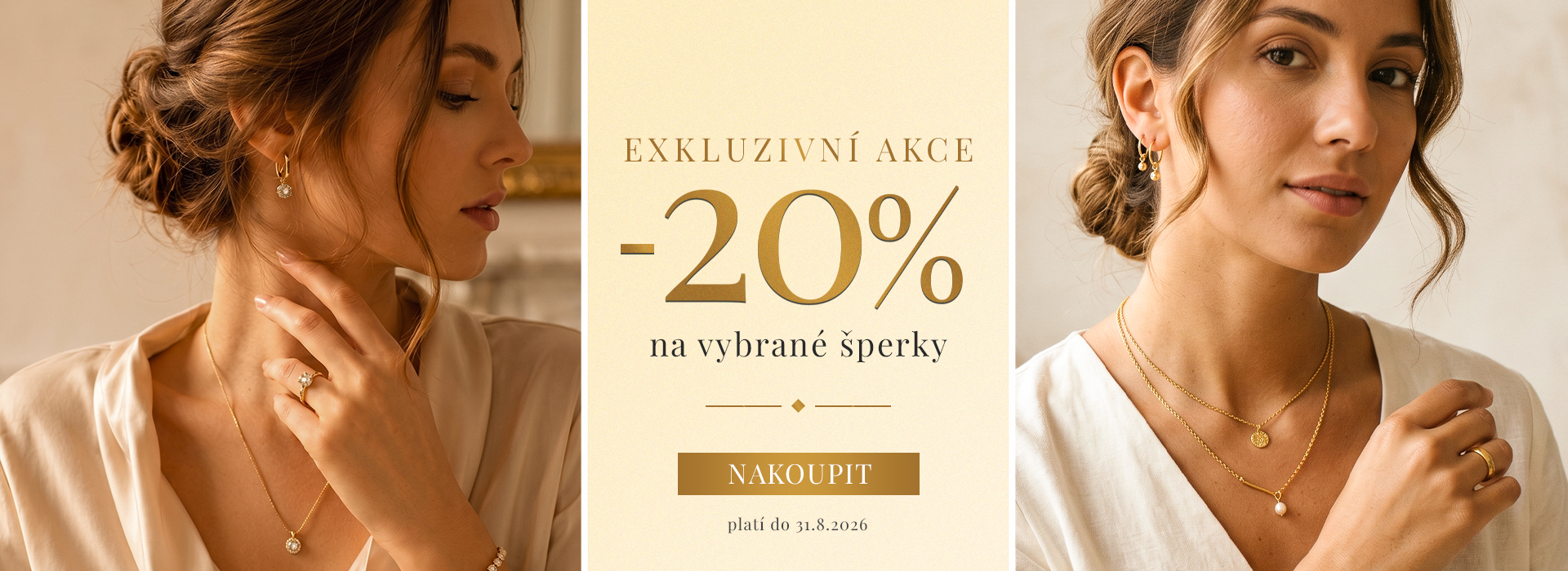 Slevová akce na zlaté šperky 20%