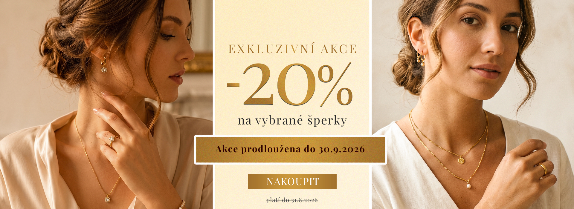 Slevová akce na zlaté šperky 20%
