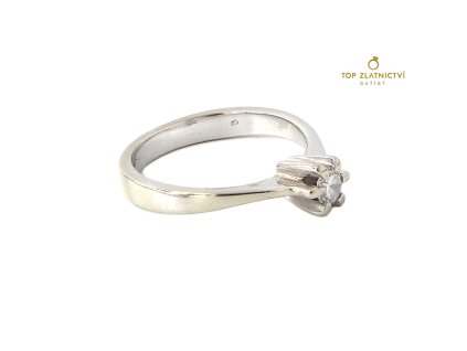 Zlatý prsten s diamantem 3.14g
