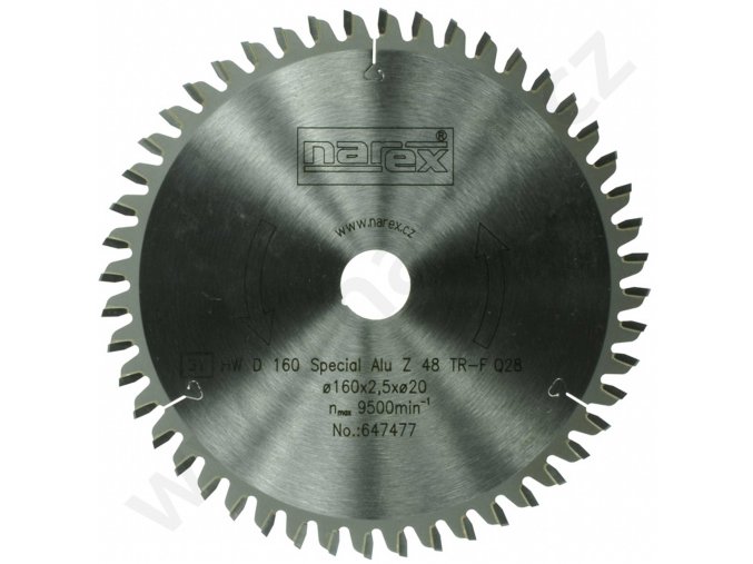 NAREX kotouč pilový 160mm z52 na hliník