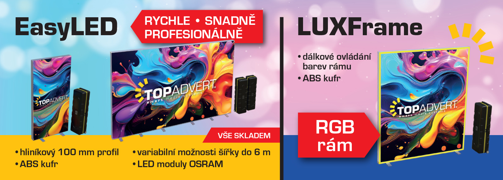 Nové prezentační stěny EasyLED