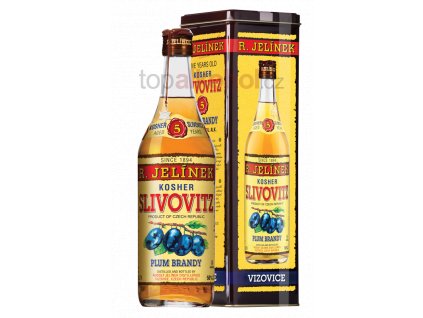 00751 SLIVOVICE KOSHER ZLATÁ 50% 0,7L PLECH(1)