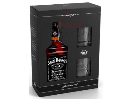 Jack Daniel´s dárkové balení + 2 whiskey sklenice