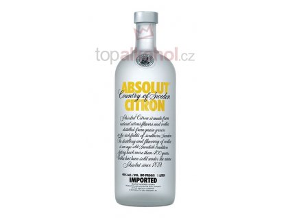 absolut vodka citron 1l