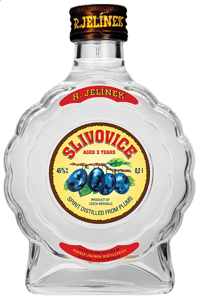 Slivovice Bílá Budík Rudolf Jelínek 45 % 0,2 l