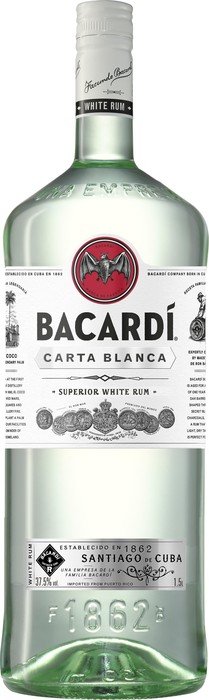 BACARDI 1. carta blanca 37,5% 1,5l (holá láhev)