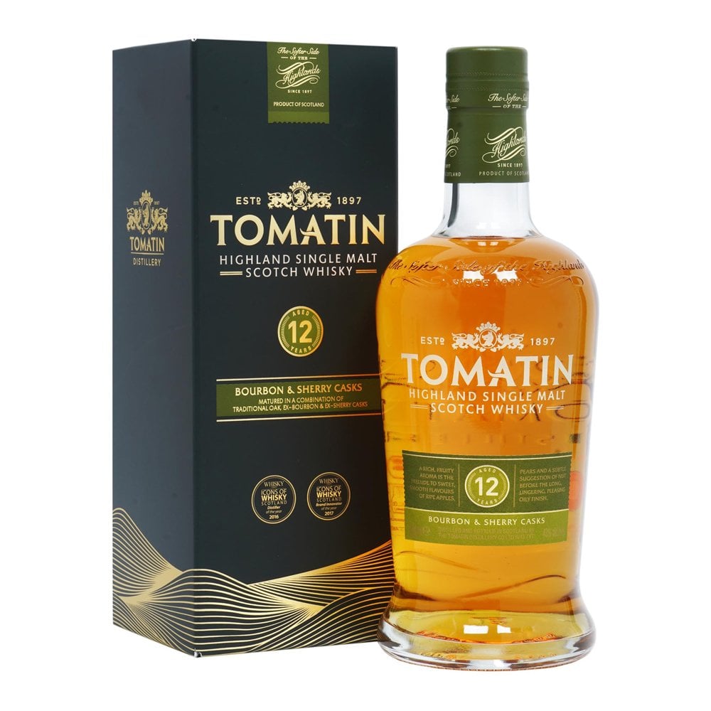 Tomatin Bourbon Sherry Casks 12 yo 43 % 1 l