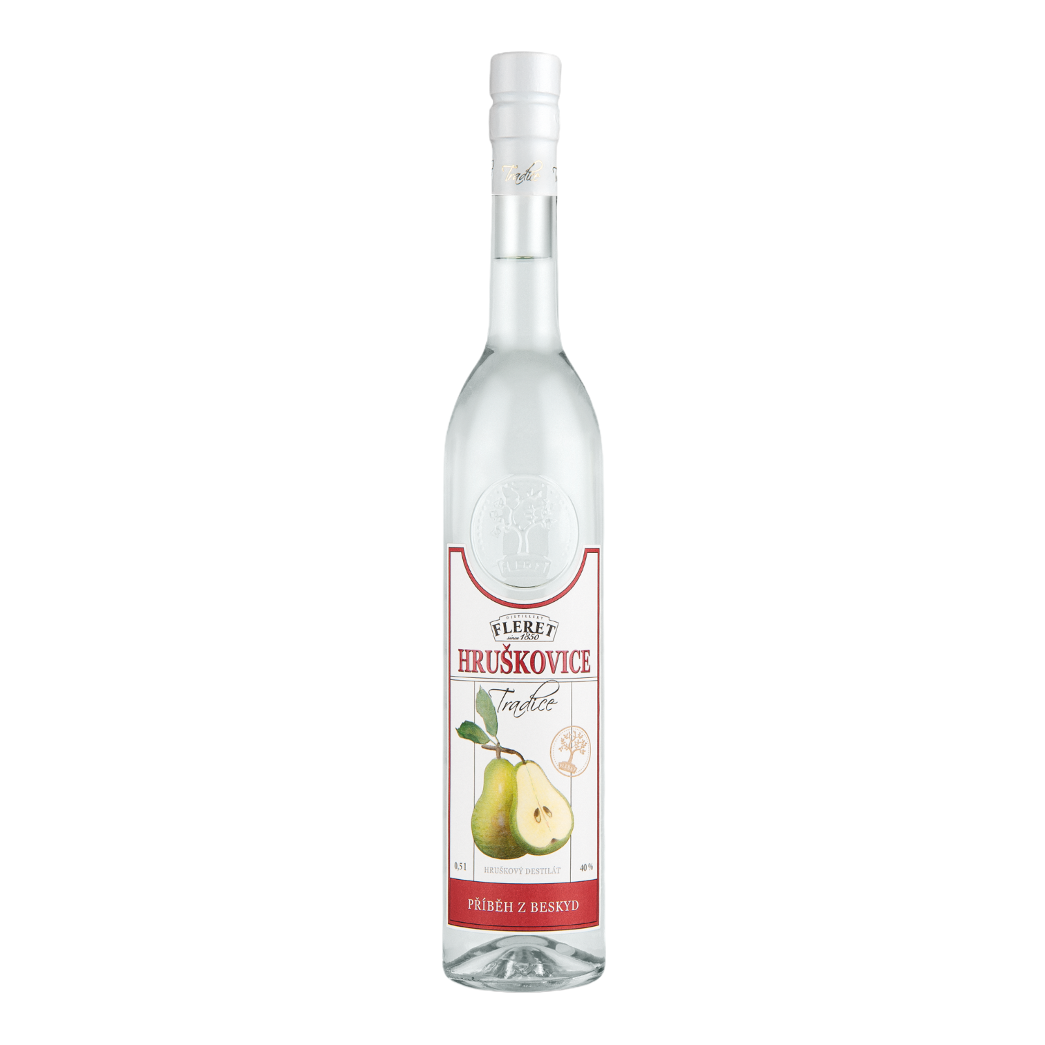Fleret Distillery Fleret tradice hruškovice 40 % 0,5 l