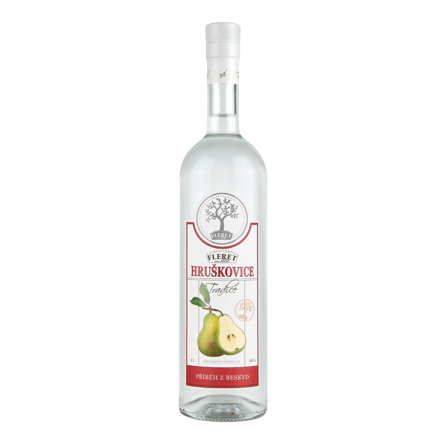 Fleret Distillery Fleret tradice hruškovice 1 l 40 %