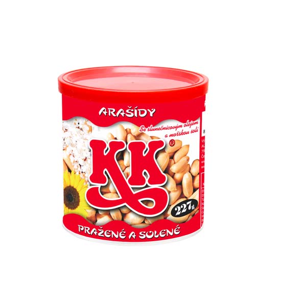 KK arašídy - v plechu, 227 g