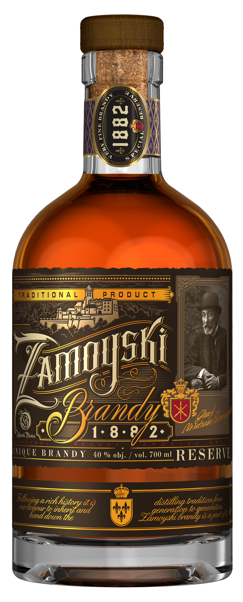 Noblemen Zámoyski Brandy 40 % 0,7 l