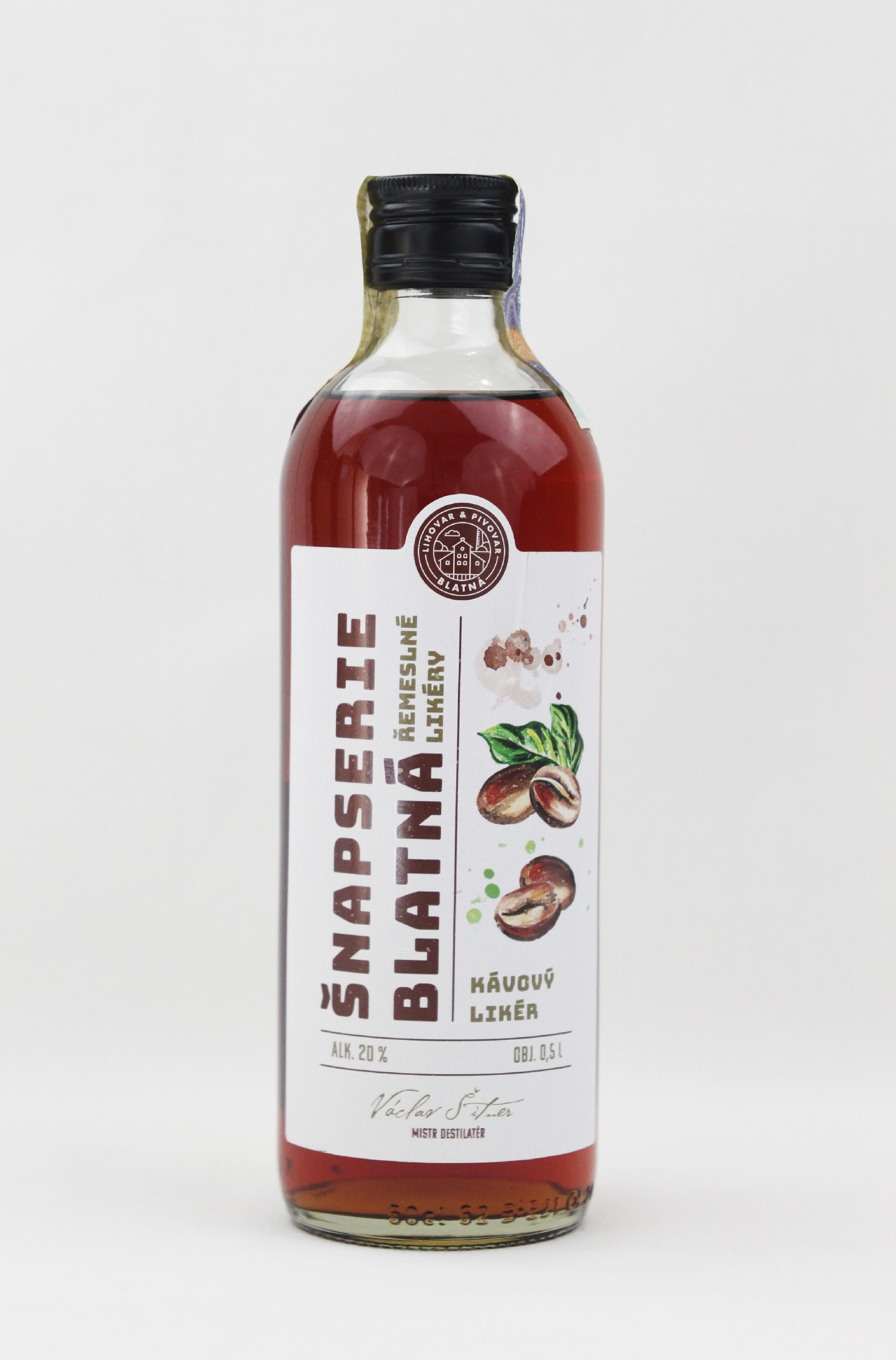 Šnapserie Blatná Kávový likér 20 % 0,5 l
