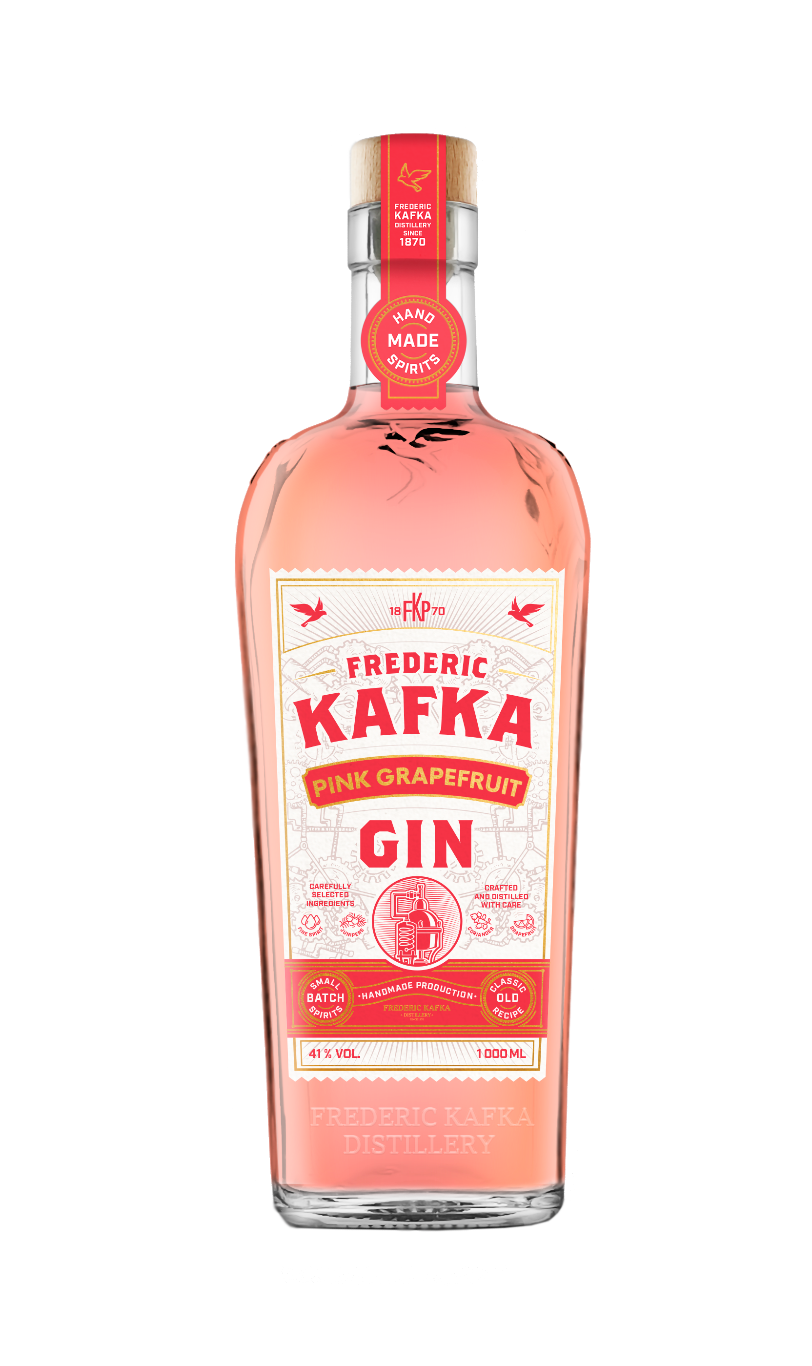 FK Distillery Frederic Kafka Pink Grapefruit Gin 41% 1 l