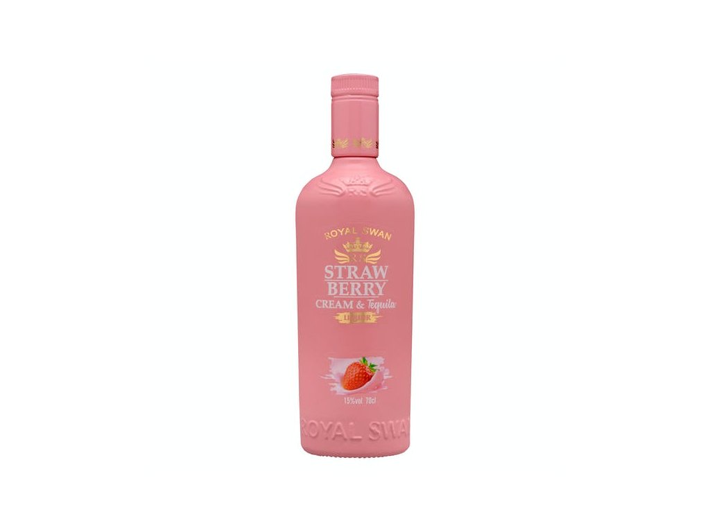 Royal Swan Strawberry Cream Tequila 15% 0,7l (holá lahev)