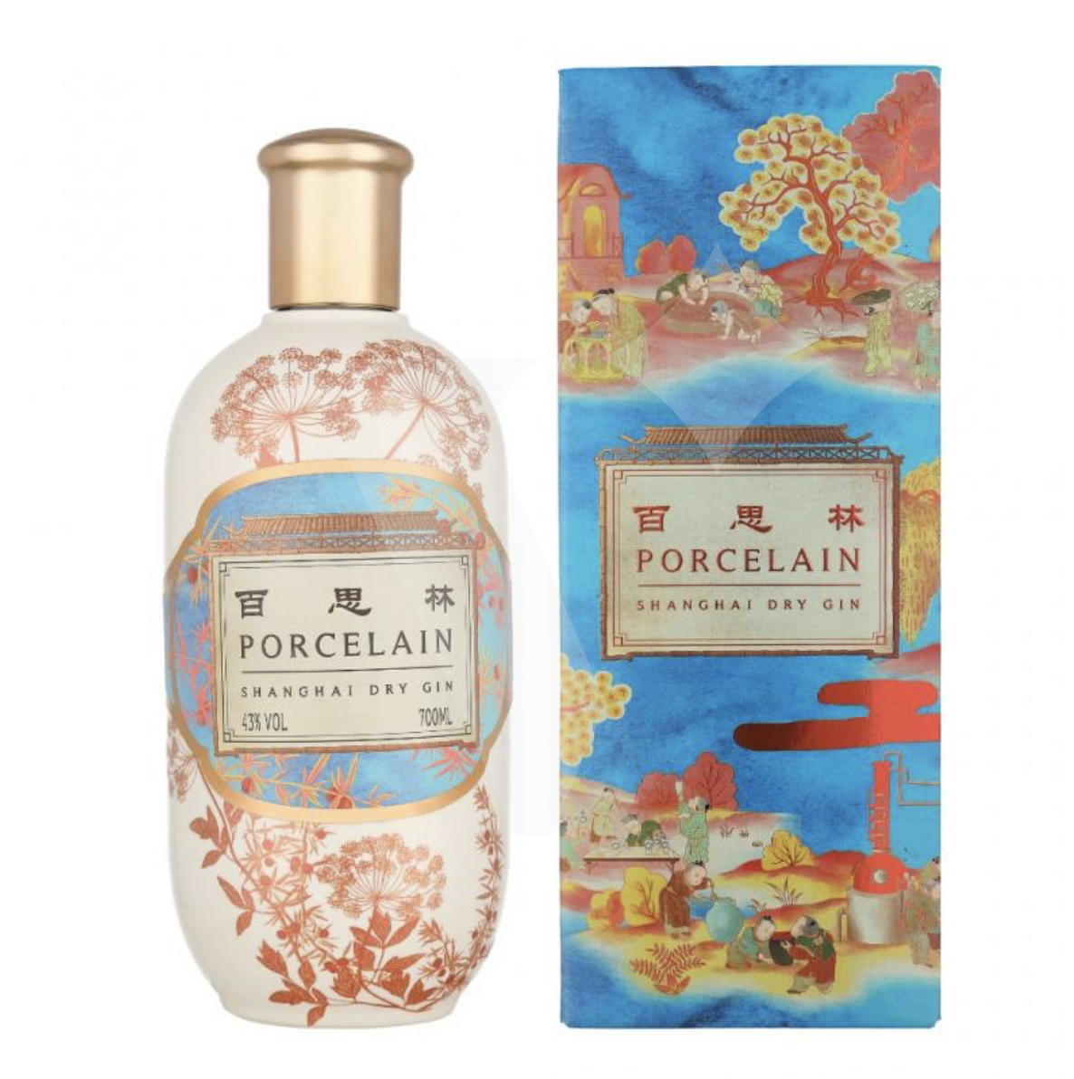 Porcelain Shanghai Dry Gin 43% 0,7l