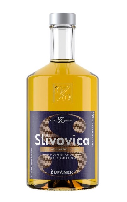 Slivovica Žufánek z dubového sudu 45 % 0,5 l