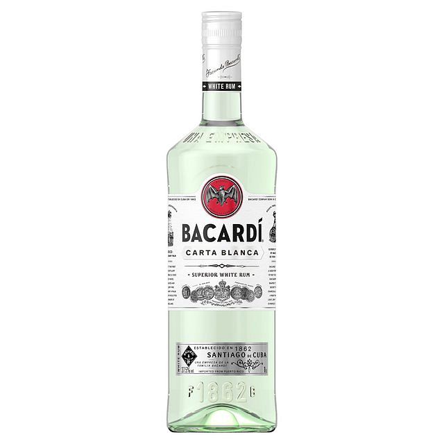 Bacardí Bacardi Carta Blanca 37,5 % 1 l