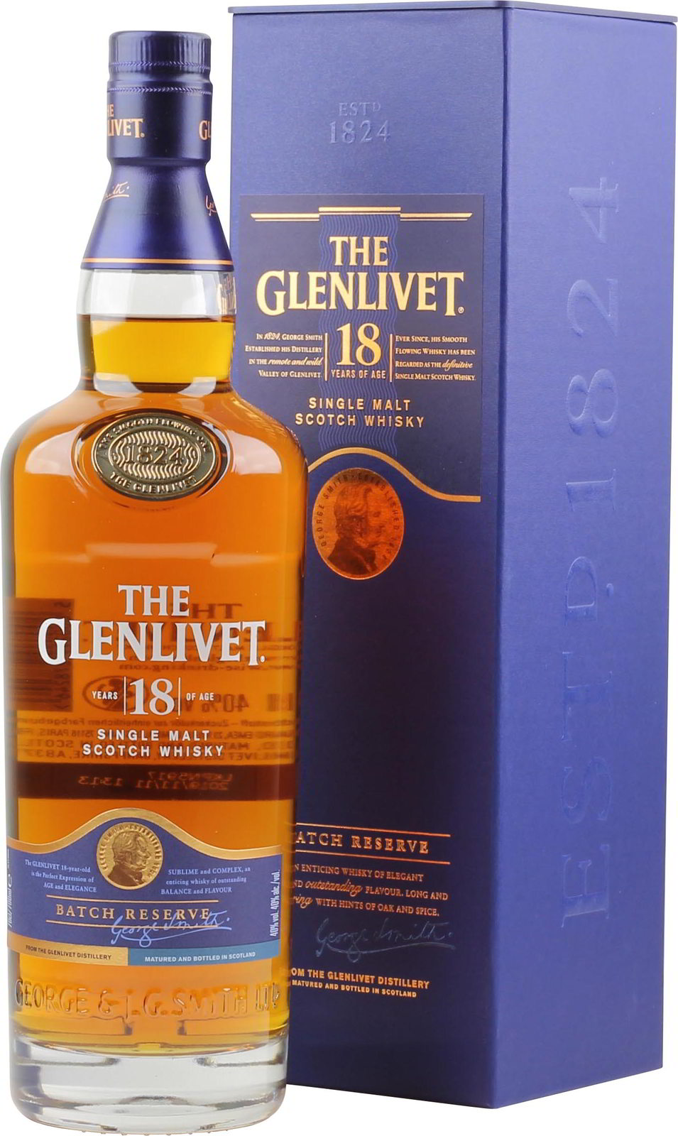 GLENLIVET 18 Y WHISKY 40% 0,7l (Karton)