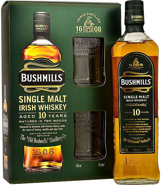 Bushmills 10 yo 0,7l v dárkové kazetě