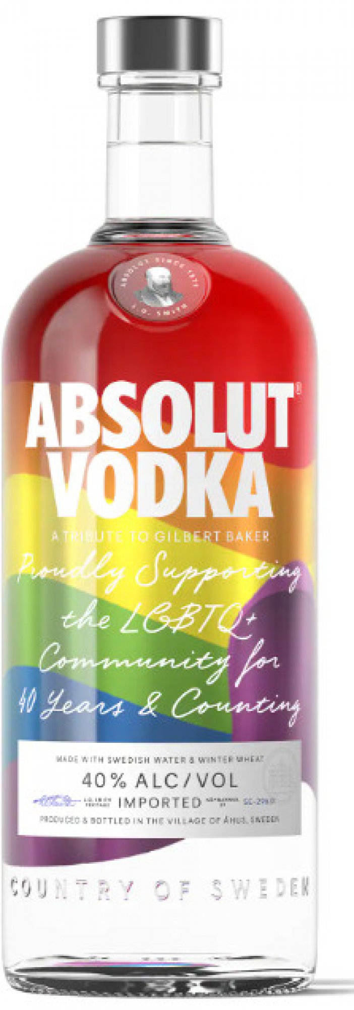 Absolut Rainbow Limited 40 % 1 l