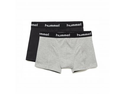 Boxerky Hummel 2 PACK BOXER black/grey