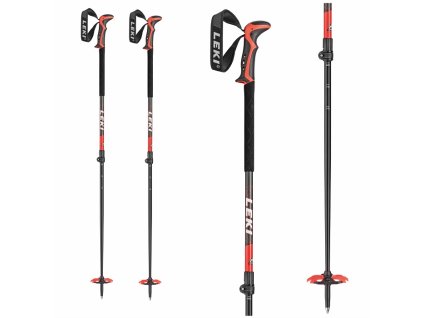 Palice Leki Haute Route anthracite-red 21/22