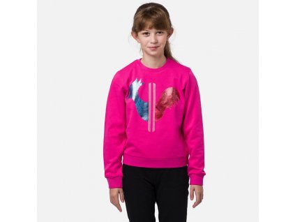 Mikina Rossignol Girl Rooster sweat pink