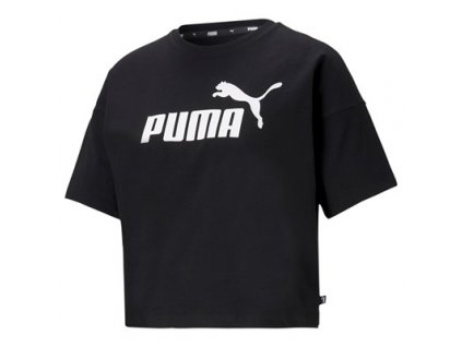 Tričko Puma ESS Cropped Logo tee čierne