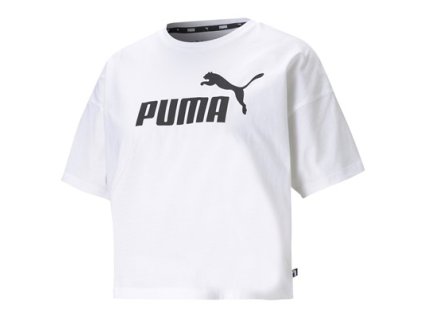 Tričko Puma ESS Cropped Logo tee biele