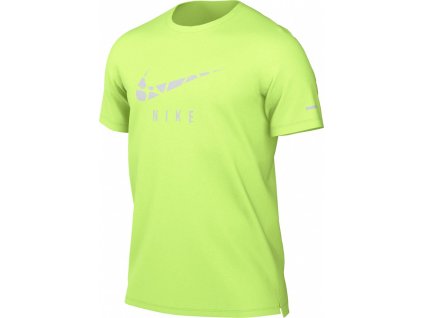 Tričko Nike DQ4753 Dri-Fit Run Division zelené/reflexné