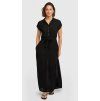 šaty O'Neill Lori Maxi Shirt Dress Black Out