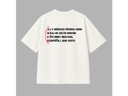 Copy of Unisex tričko off white + čierna hair glamour + to já delam vsem hot holkam vlasy