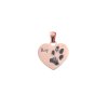 Pozlátené srdiečko - ružové 18k zlato - 2,5 cm