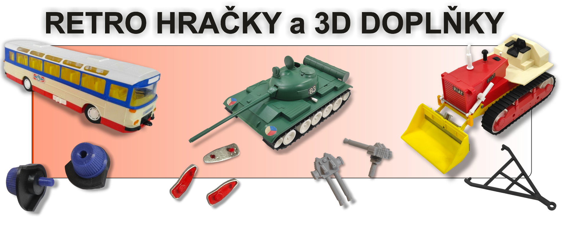 2 retro hračky a 3d