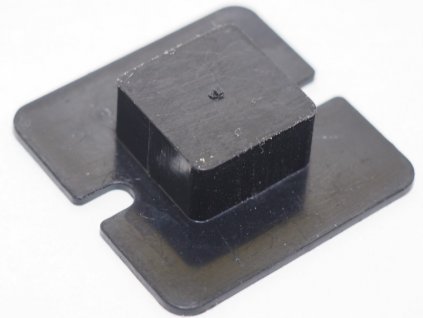 Podstavec podpěrky - černý hranatý