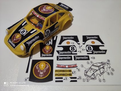 Samolepky na ites / gonio  autíčko Porsche 911