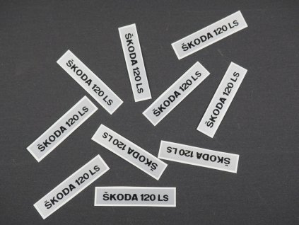 ŠKODA 120 ITES - SPZ - STŘÍBRNÁ+ČERNÝ NÁPIS